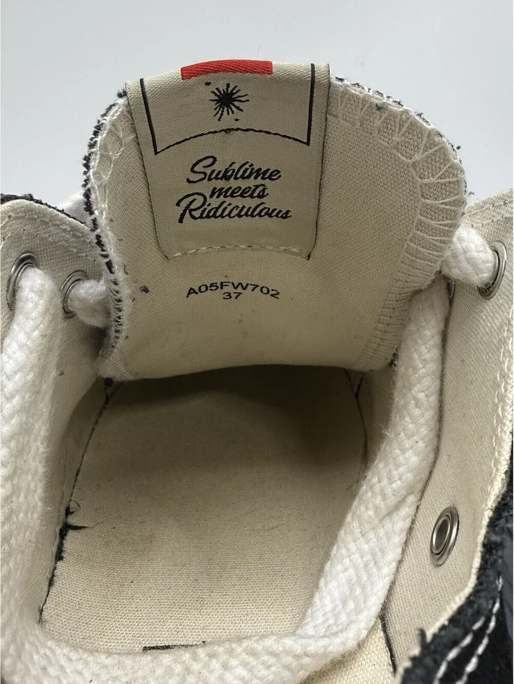 Maison Mihara Yasuhiro MMY Hank OG Sole Canvas Low Black Sz Euro 37 US Women 6